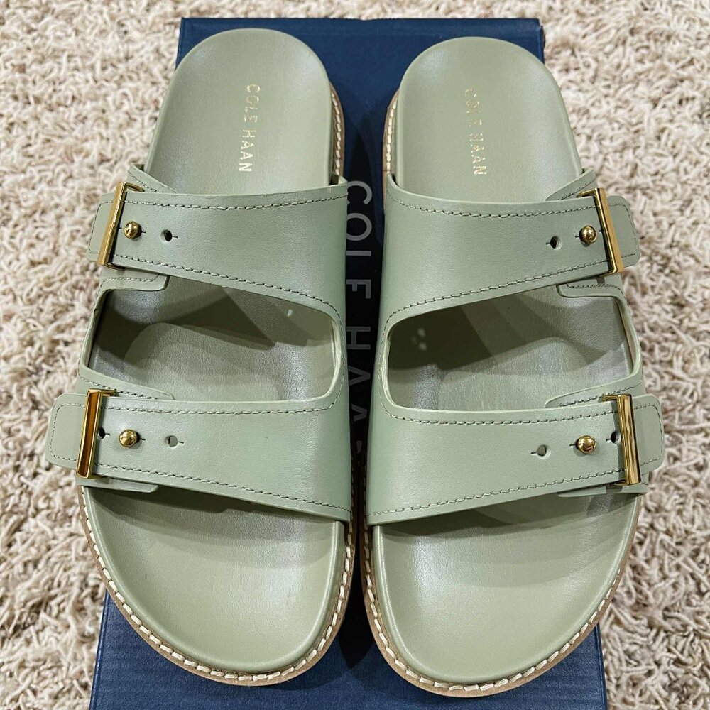 Cole Haan Women's Marisol Footbed Sandals Shoes Oil Green, Size 9 (New in Box) - Picture 8 of 16